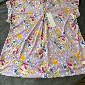 Dear Scarlett Lavender Floral Blouse